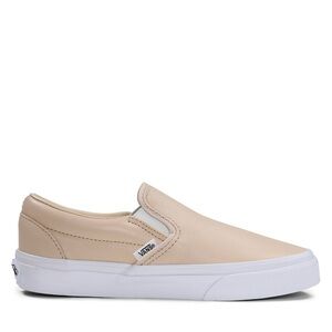 Vans Classic Slip-On Sneakers Frappe Leather Size 6.5